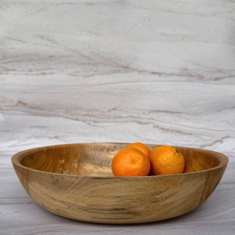 Wooden Salad Bowl in Spalted Maple