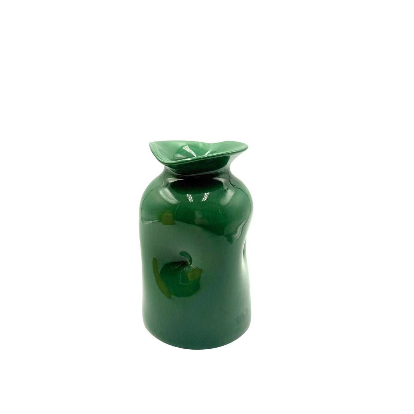 Colombe d'Or Pinchpot Vase, Green