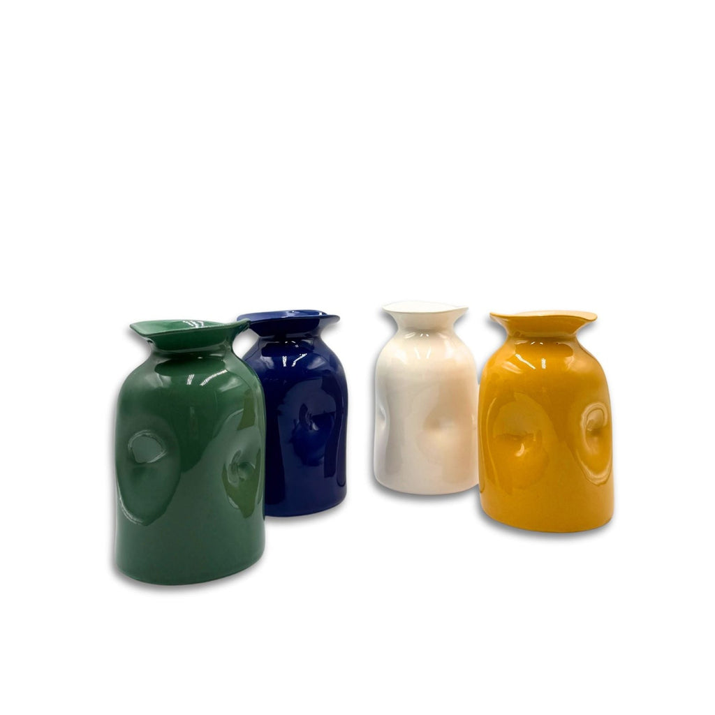 Colombe d'Or Pinchpot Vase, Ochre