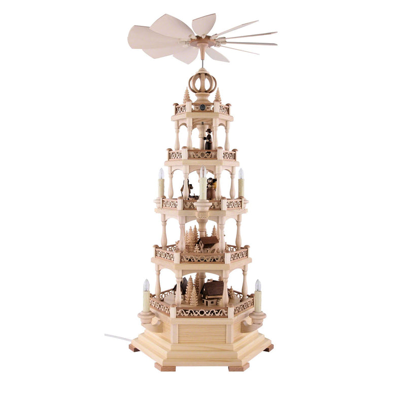 Five-Tiered German Nativity Carousel, Electric