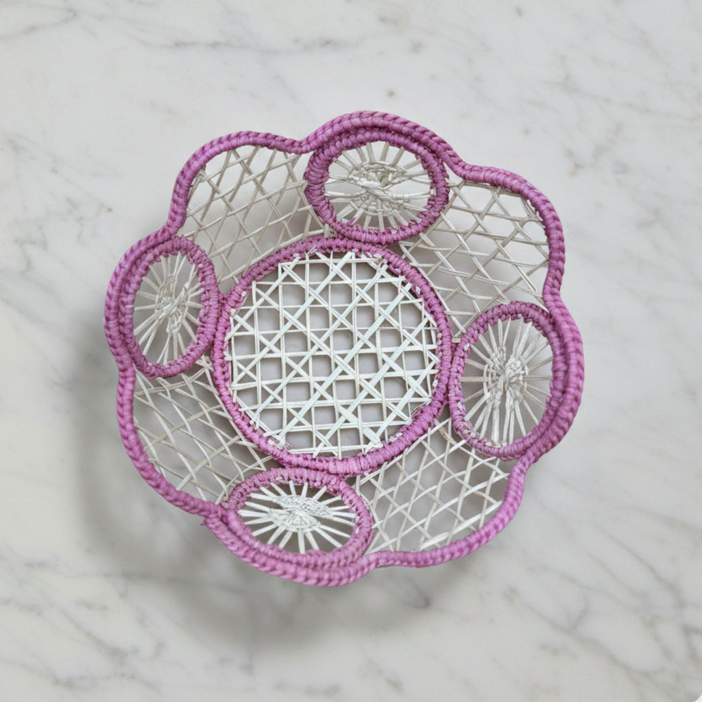 Small Handwoven Raffia Basket