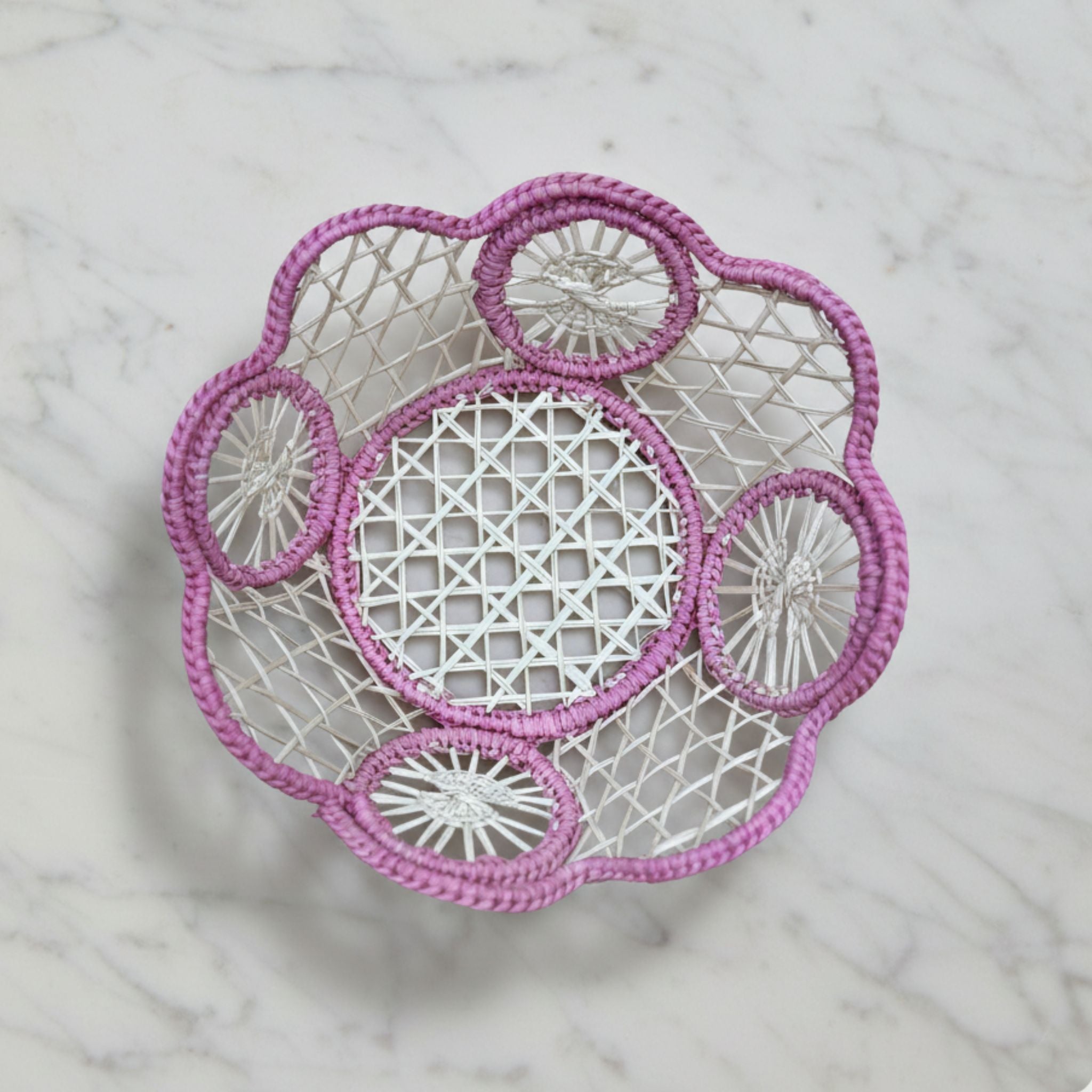 Small Handwoven Raffia Basket