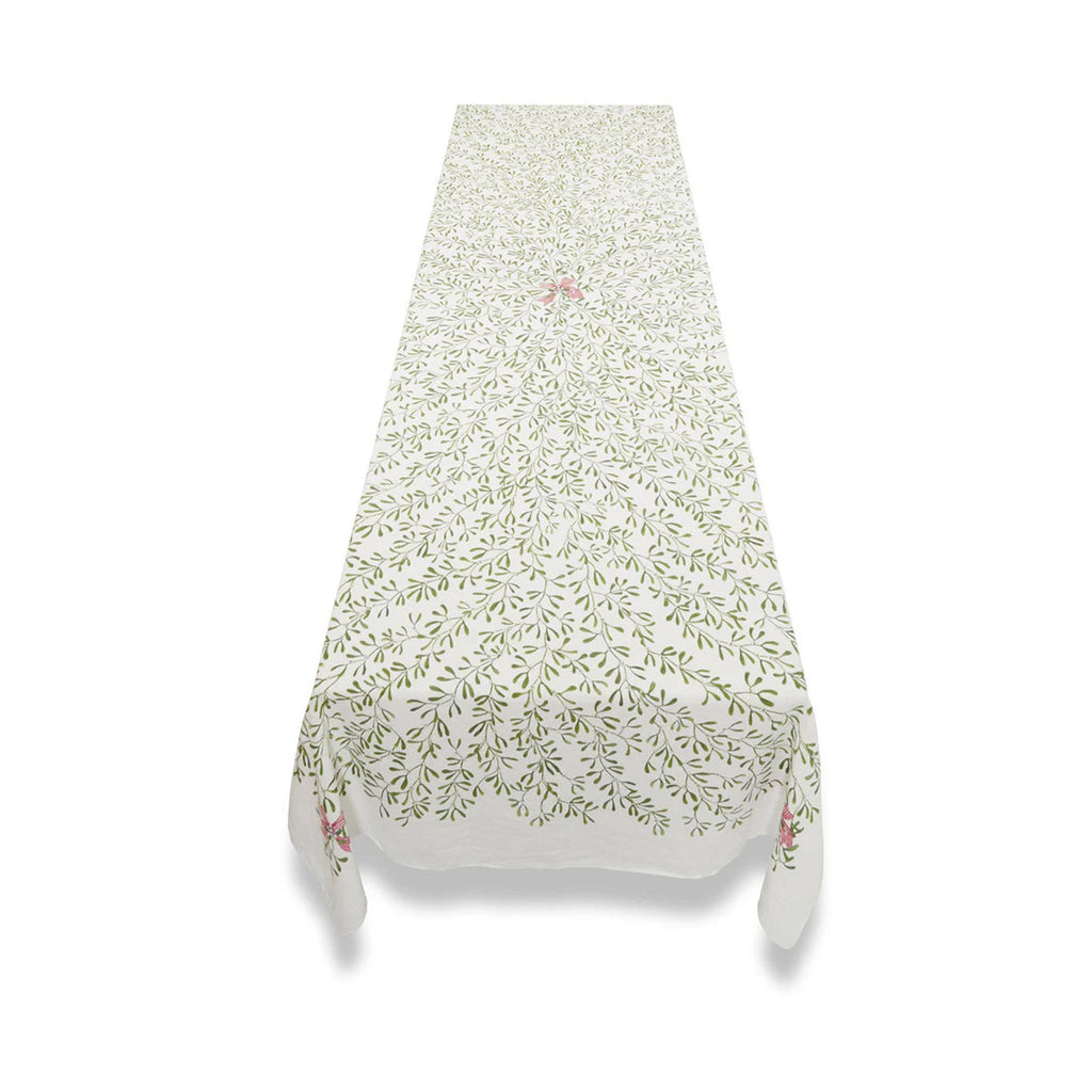 Summerill & Bishop Mistletoe Linen Tablecloth