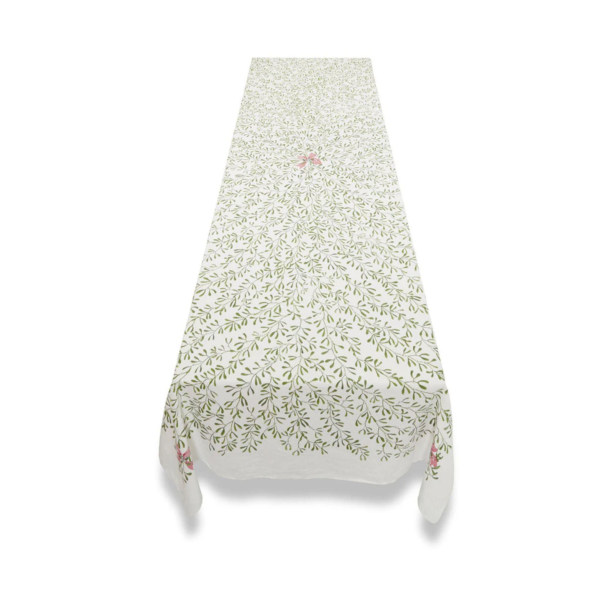 Summerill & Bishop Mistletoe Linen Tablecloth