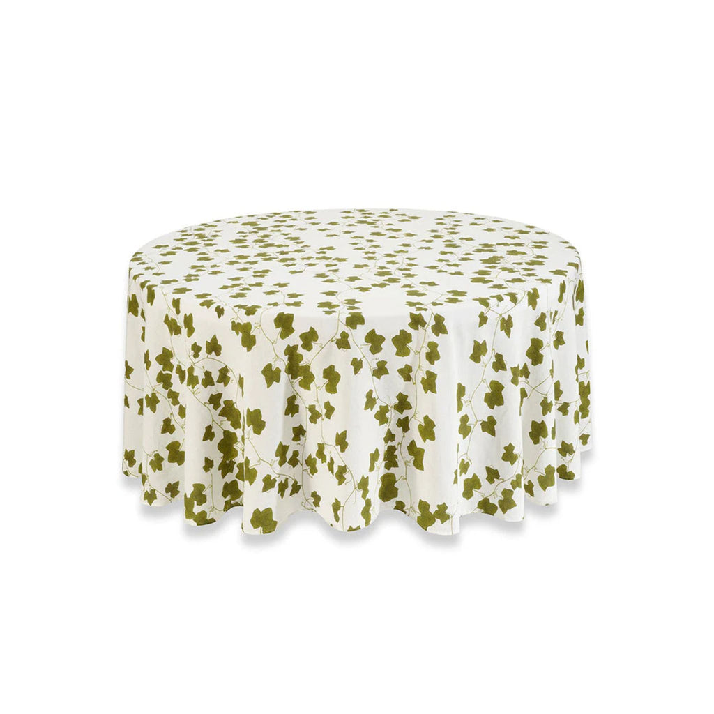 Summerill & Bishop Ivy Herbarium Round Linen Tablecloth