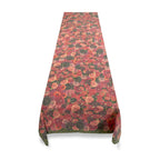 Summerill & Bishop Dahlia Linen Tablecloth, Red & Purple