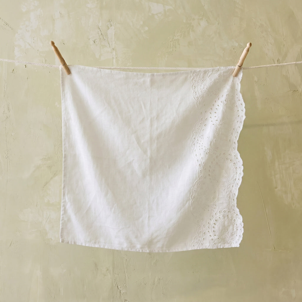 Summerill & Bishop Broderie Anglaise Linen Napkin