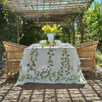 Summerill & Bishop 'Tomato Verte'  Linen Tablecloth