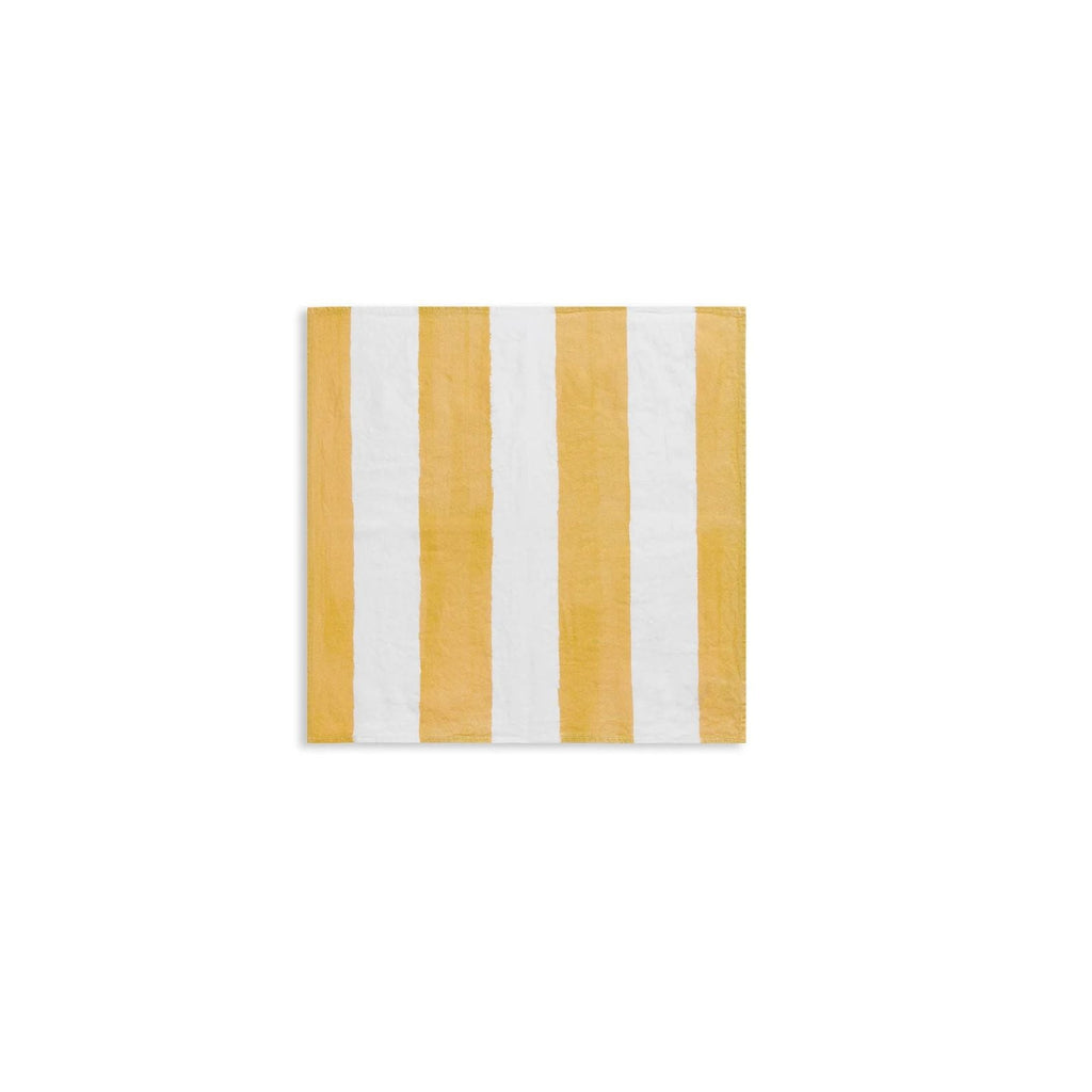 Summerill & Bishop 'Stripe in Yellow & White' Linen Napkin