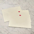 Embossed Heart Note Cards