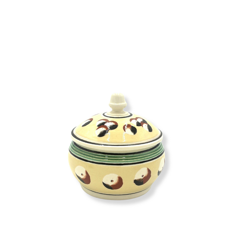 Small Lidded Jar, Yellow