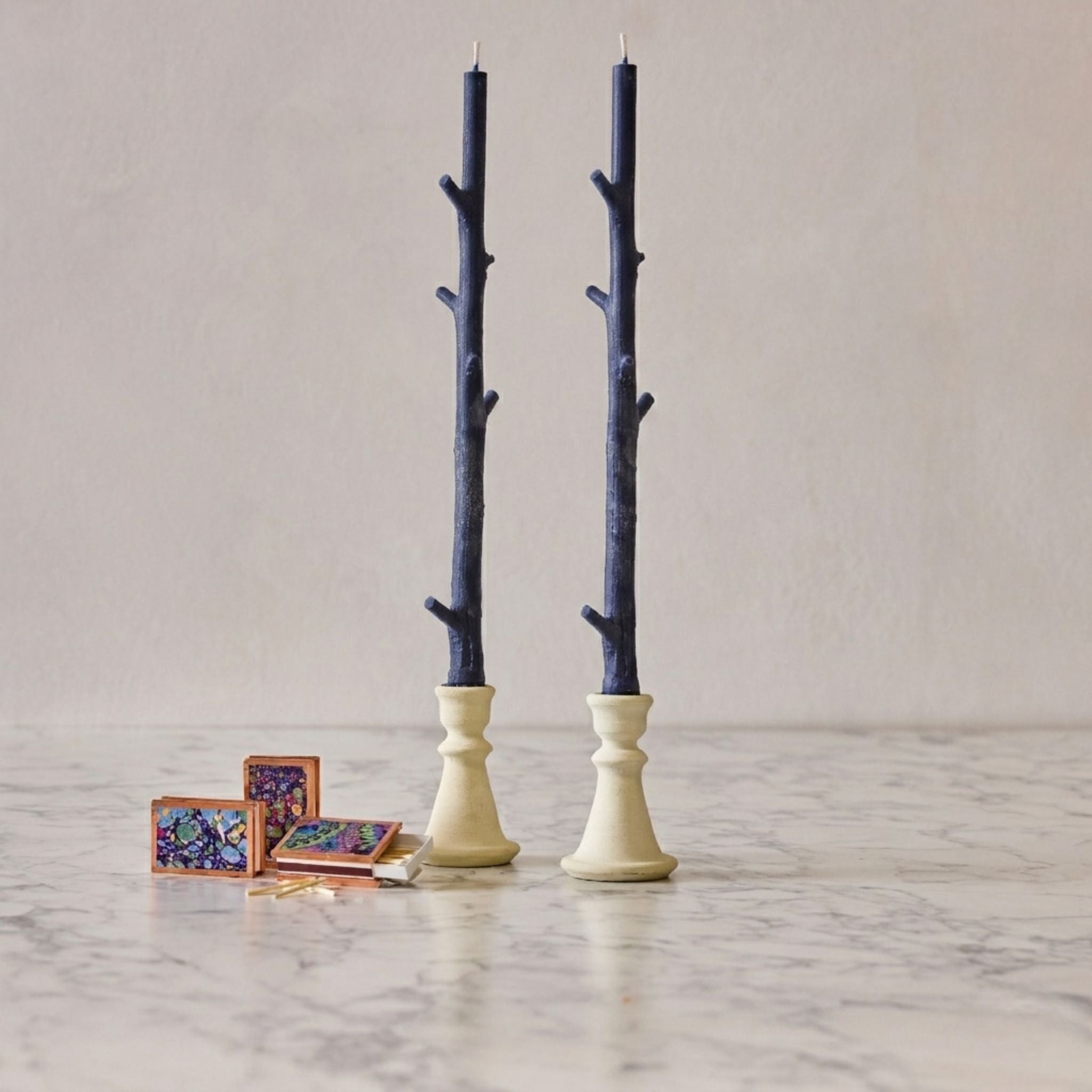 Maple Stick Candle & Marble Matches Gift Set, Starry Night