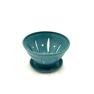 Hand Thrown Berry Bowl, Deep Sea Blue