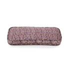 Hand-blocked Pillow in Lavender Twilight Tulip, Long Rectangle