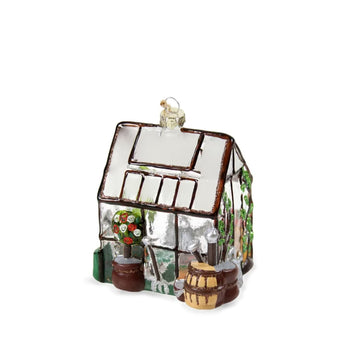 Holiday Greenhouse Glass Ornament