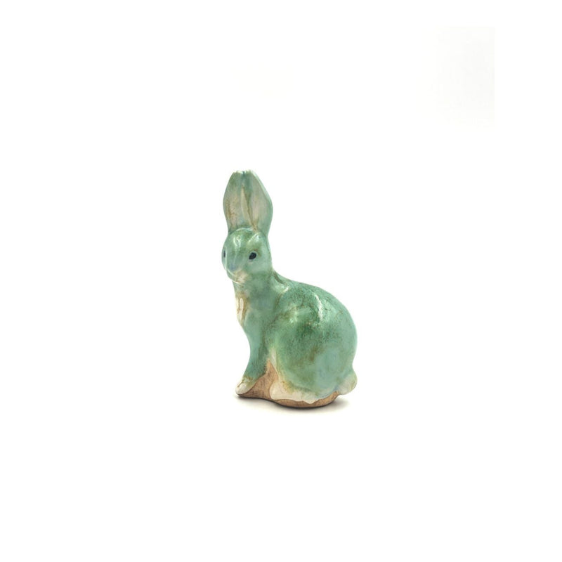 Small Sitting Bunny, Green