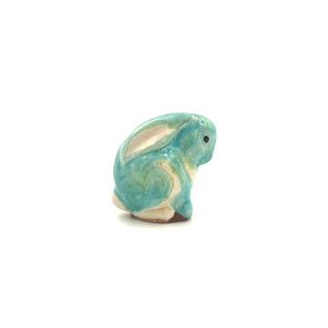 Medium Bunny, Sky Blue & White