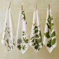 Summerill & Bishop Set of Four Linen Herbarium Tisane Linen Napkins