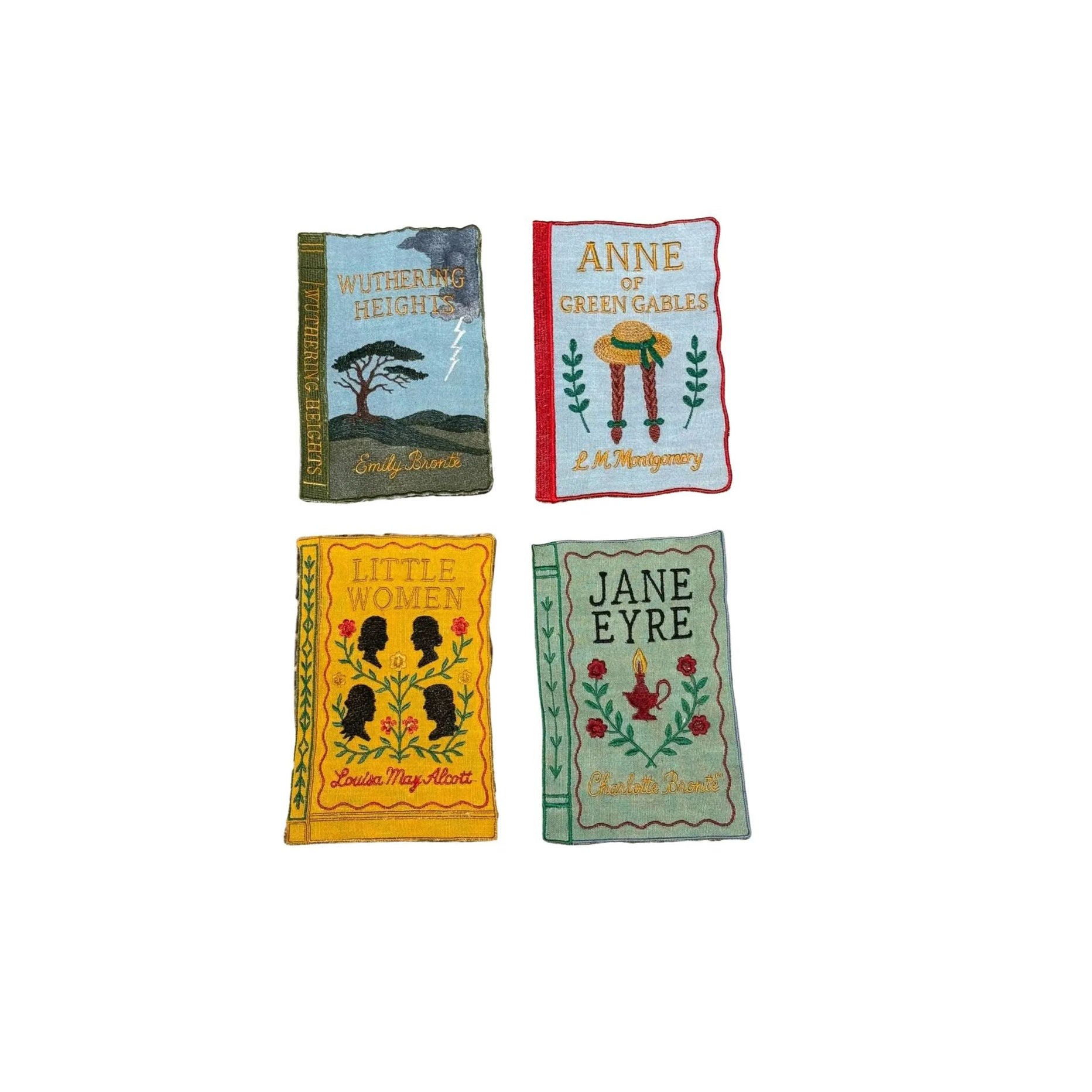 Literary Heroines Embroidered Cocktail Napkins