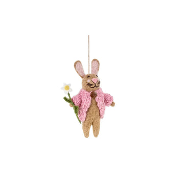 Blossom Felt Bunny Ornament