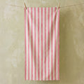 Summerill & Bishop 'Stripe in White & Pink' Linen Tablecloth