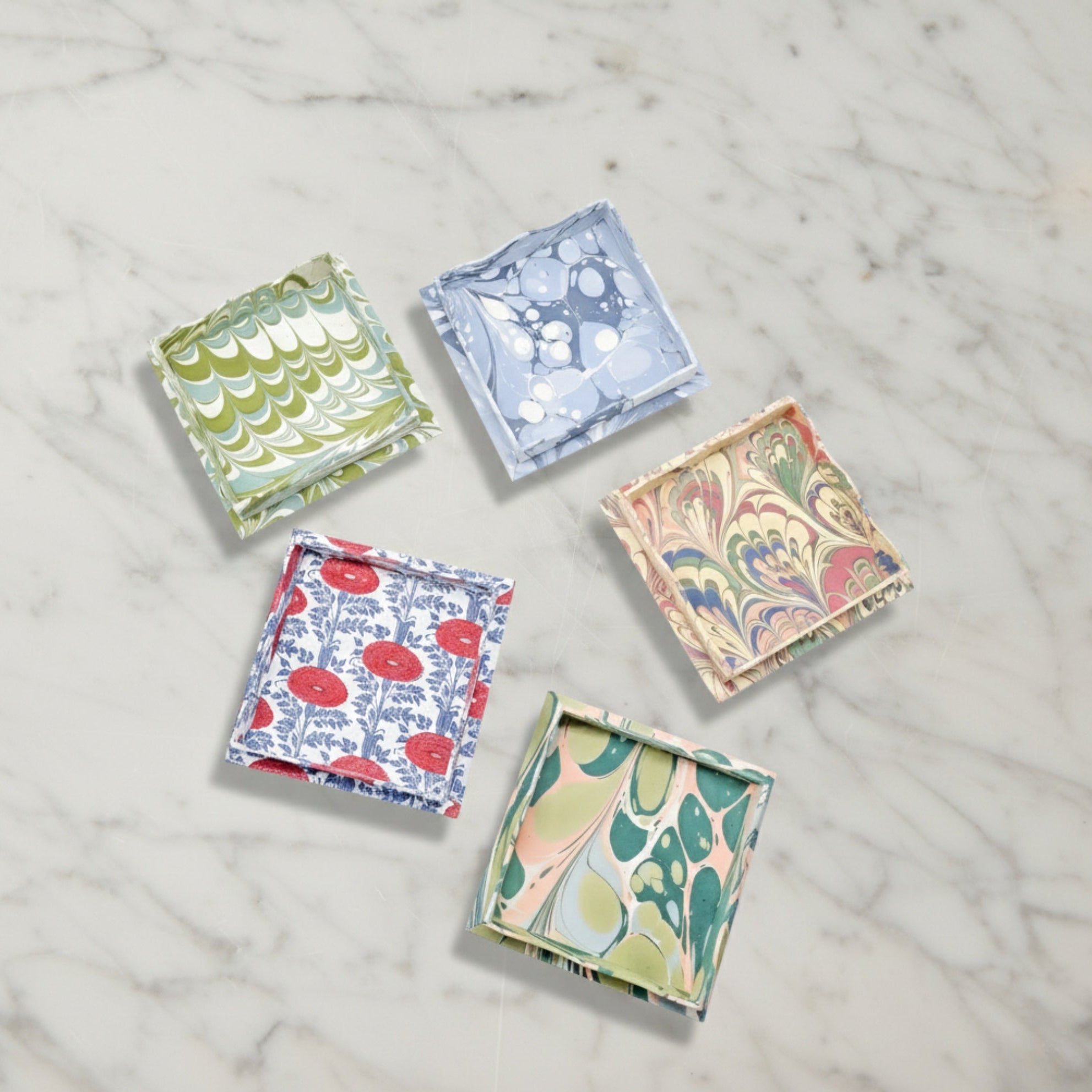 Blockprint Cocktail Napkin Holder