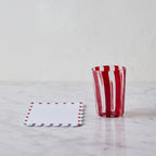 Set of Four Scalloped Heart Cocktail Napkins