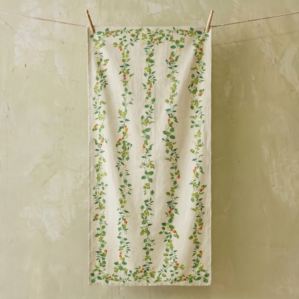 Summerill & Bishop 'Tomato Verte'  Linen Tablecloth