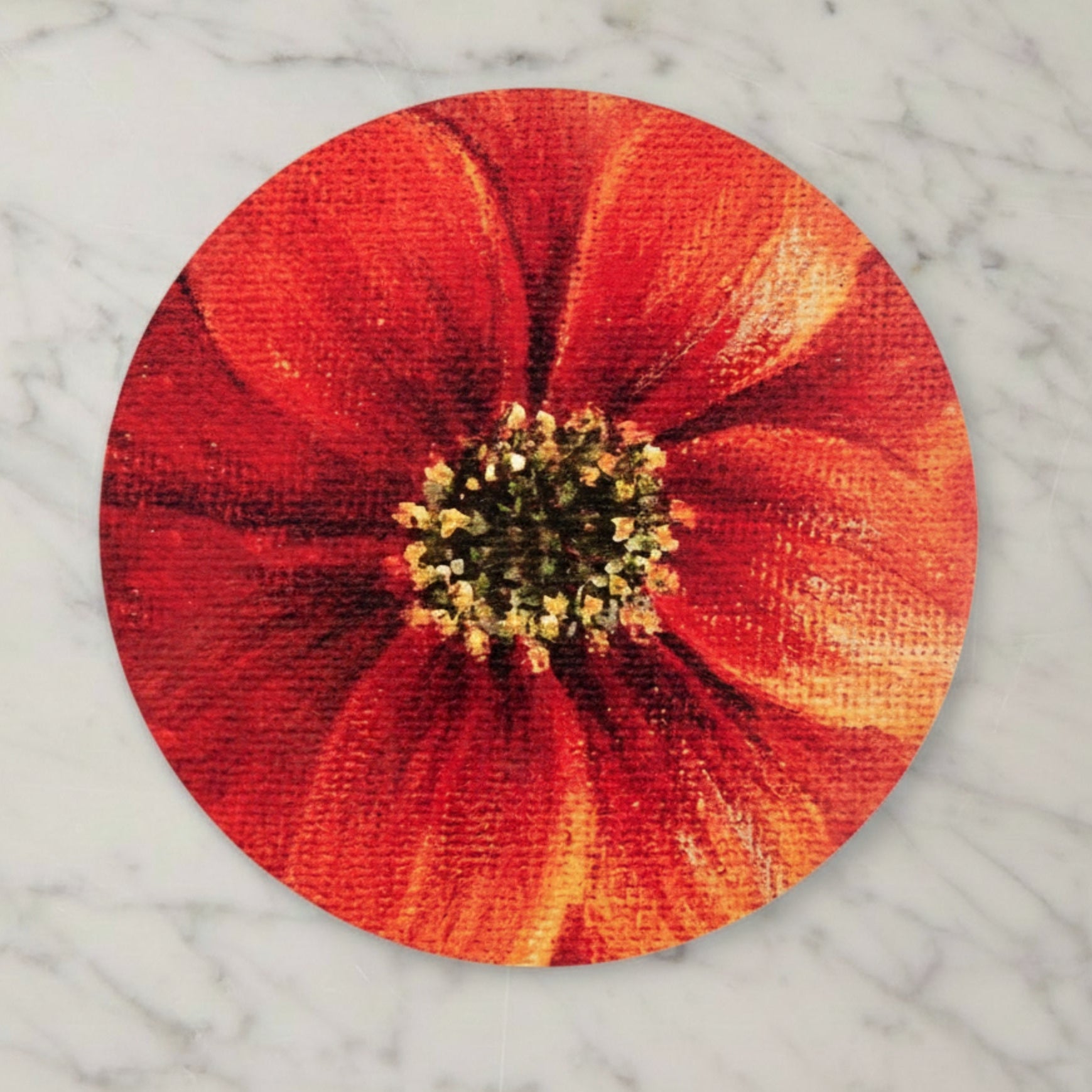 Summerill & Bishop Set of four Dahlia Round Cork-Backed Placemats