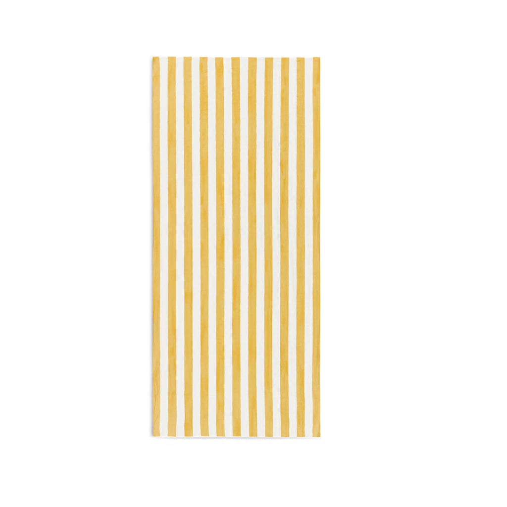 Summerill & Bishop 'Stripe in Yellow & White' Linen Tablecloth