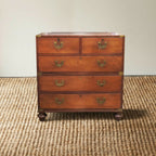 19th Century English Campaign Chest of Drawers