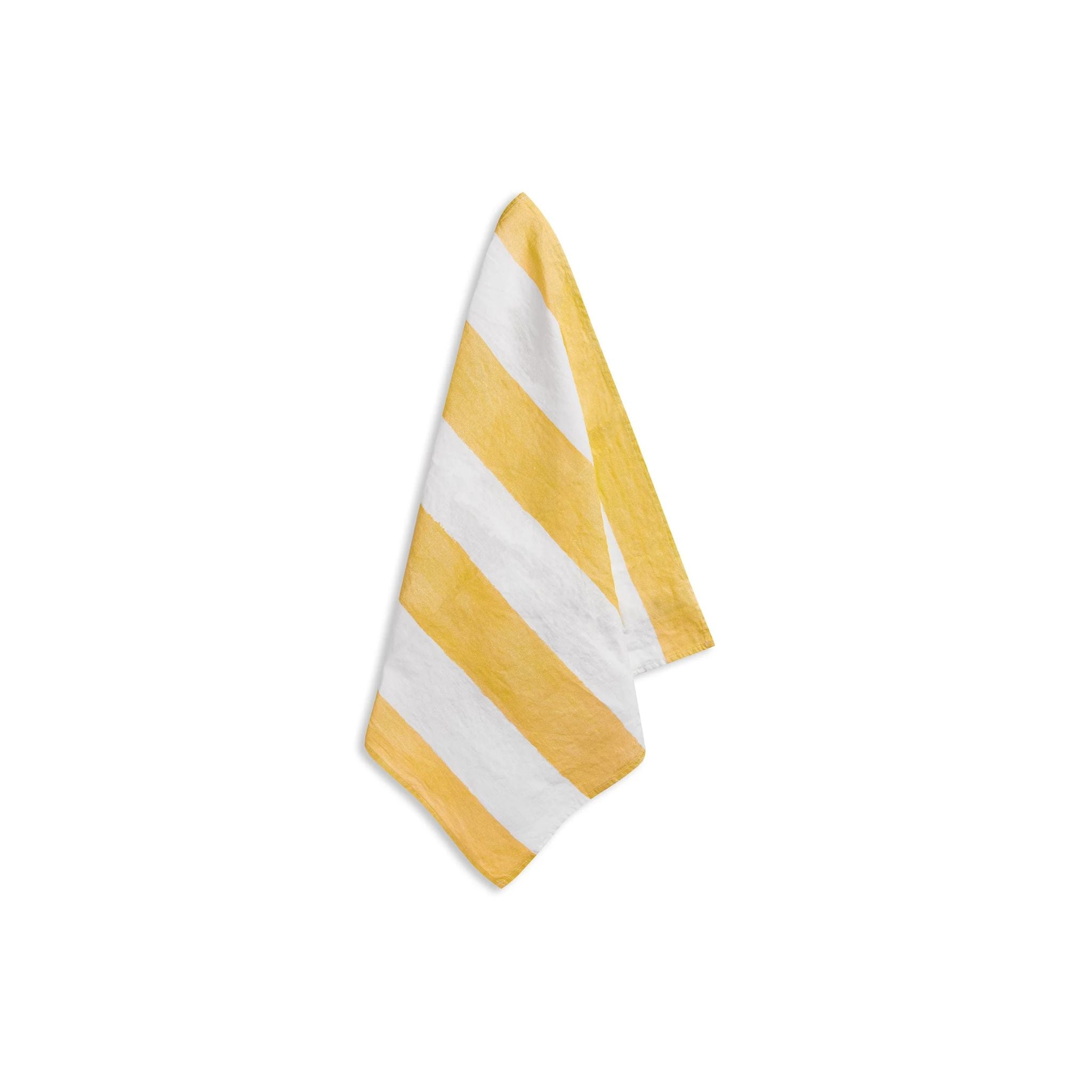 Summerill & Bishop 'Stripe in Yellow & White' Linen Napkin