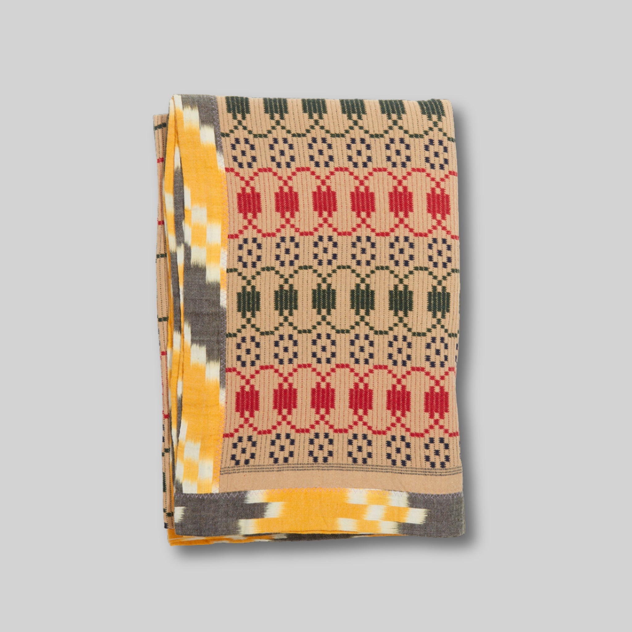 Cotton Jacquard Blanket in Toasted Sunflower
