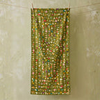 Summerill & Bishop x John Derian Green Fungi Mushroom Linen Tablecloth