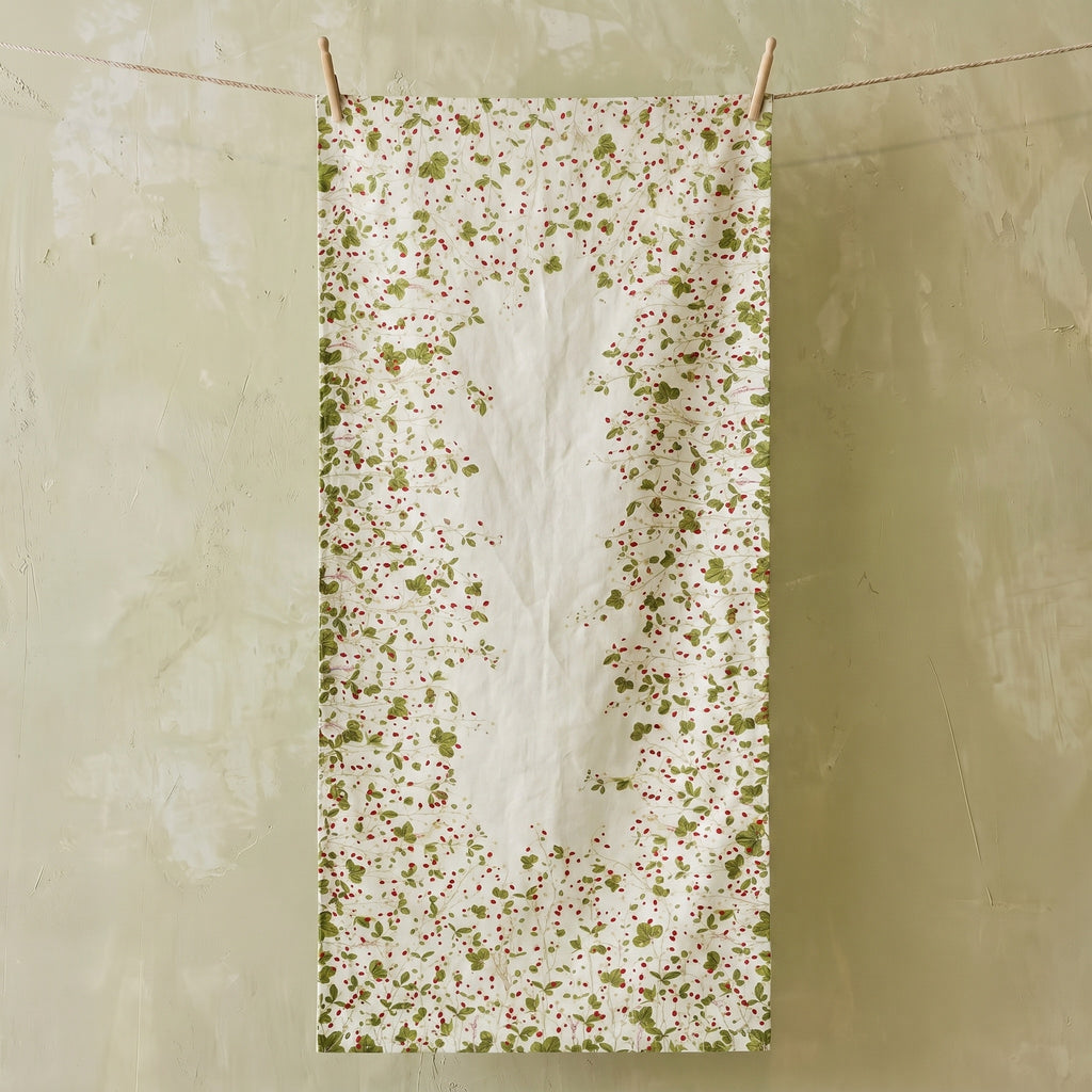 Summerill & Bishop Fraises des Bois Linen Tablecloth