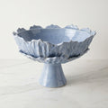 Extra Large Ceramic Leaf Vase, Blue
