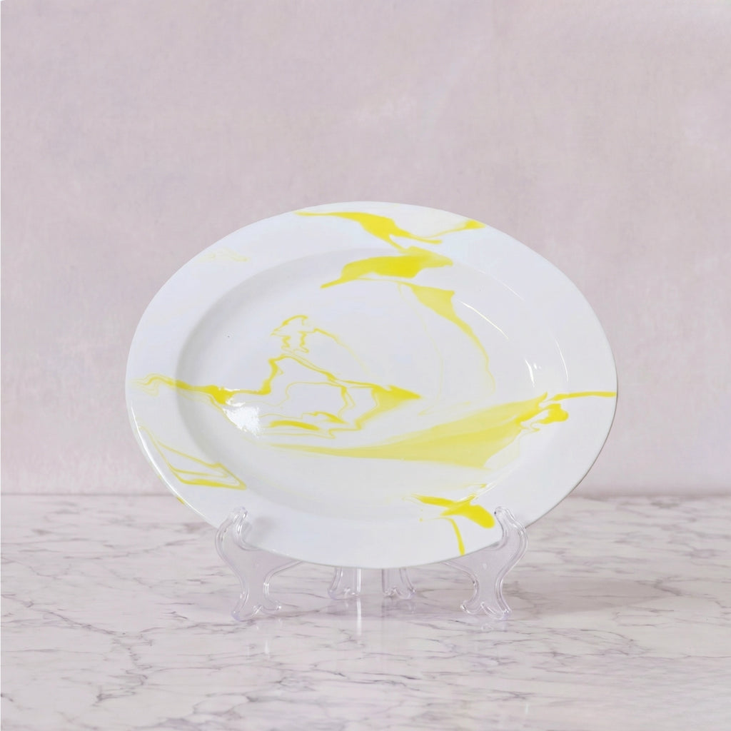 Christopher Spitzmiller Oval Platter, Yellow