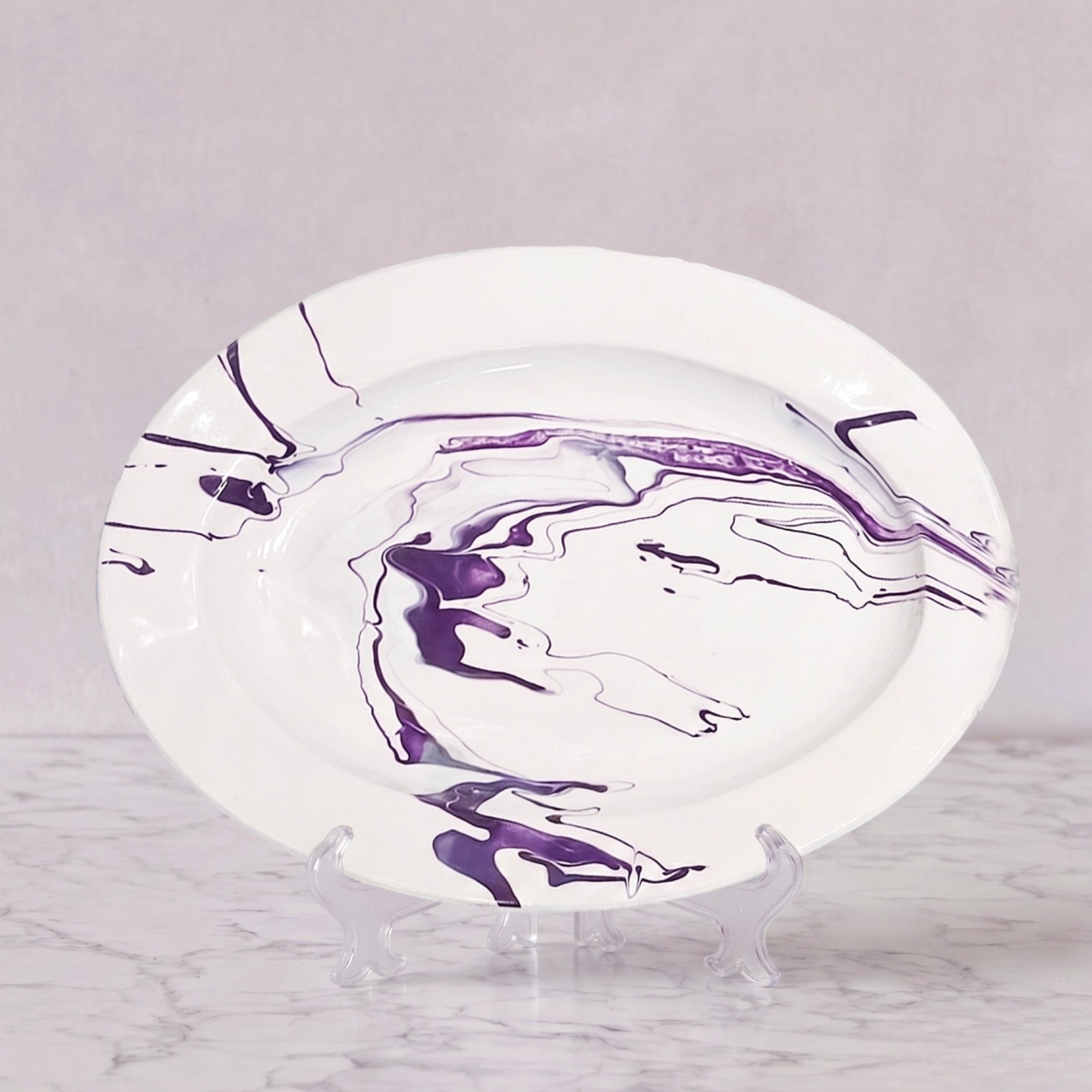 Christopher Spitzmiller Oval Platter, Lilac