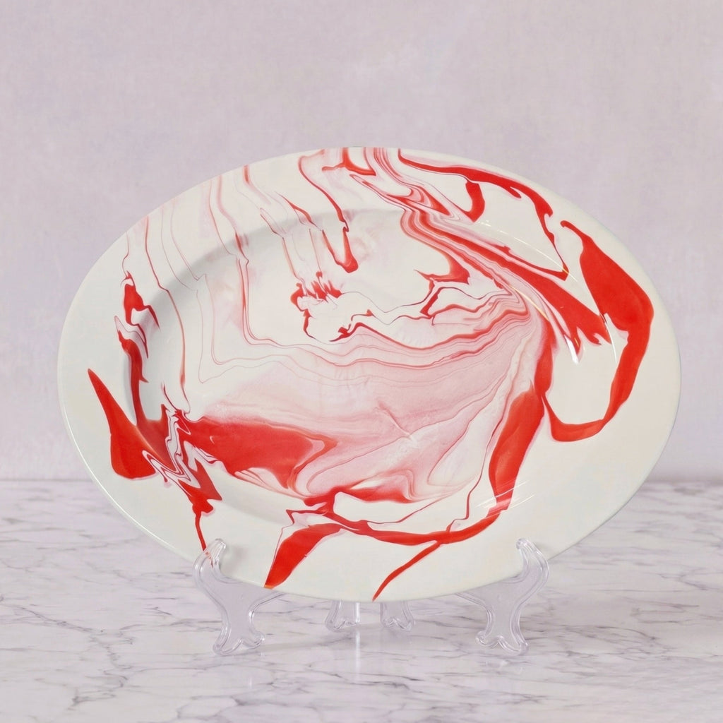 Christopher Spitzmiller Oval Platter, Watermelon