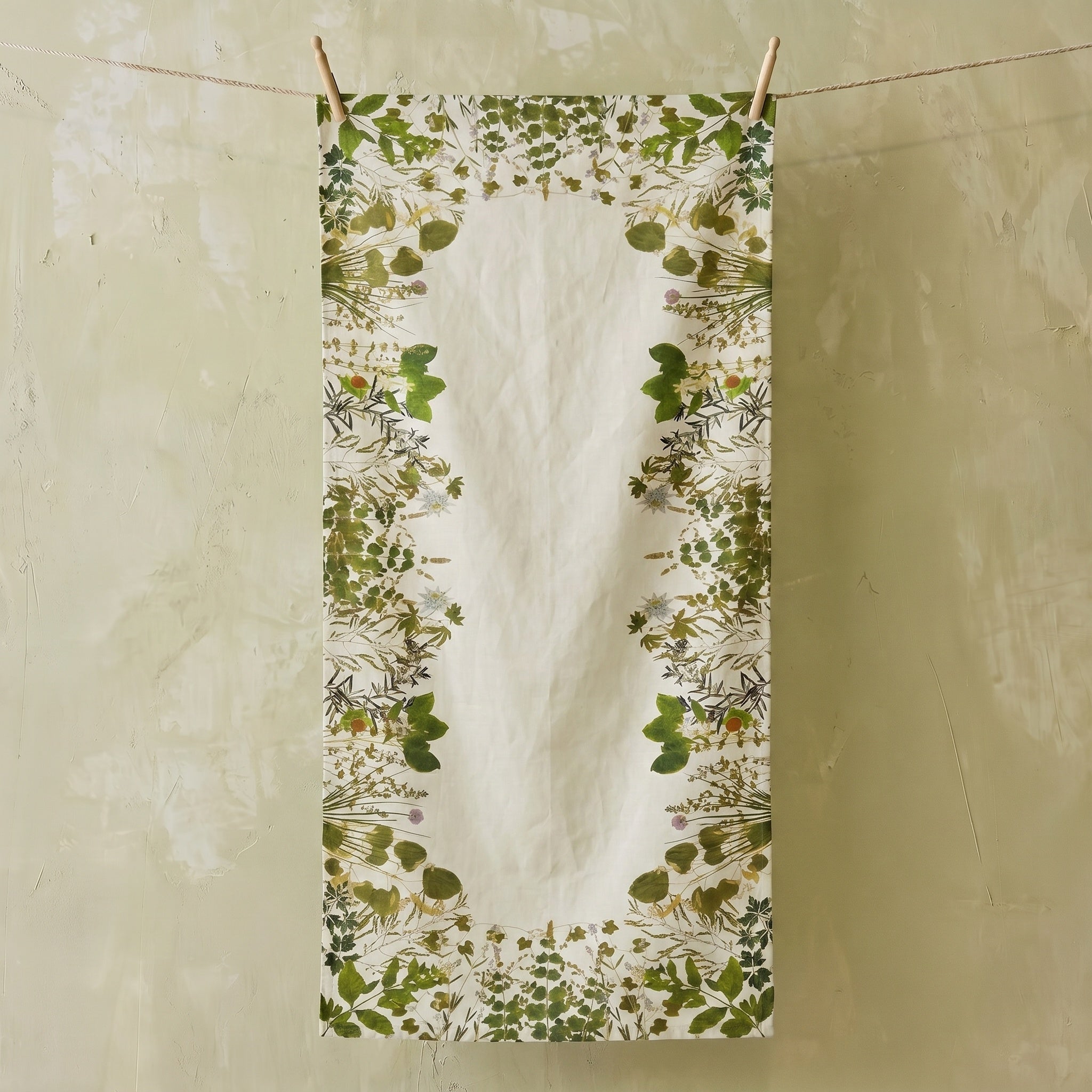 Summerill & Bishop Herb Garden Linen Tablecloth
