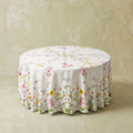 Summerill & Bishop Our June Round Linen Tablecloth