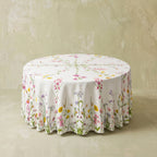 Summerill & Bishop Our June Round Linen Tablecloth