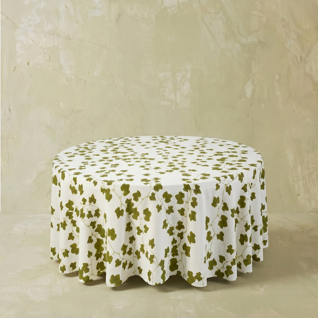 Summerill & Bishop Ivy Herbarium Round Linen Tablecloth