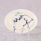 Christopher Spitzmiller Oval Platter, Delft Blue