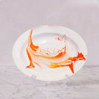 Christopher Spitzmiller Oval Platter, Orange