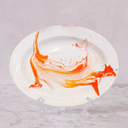 Christopher Spitzmiller Oval Platter, Orange