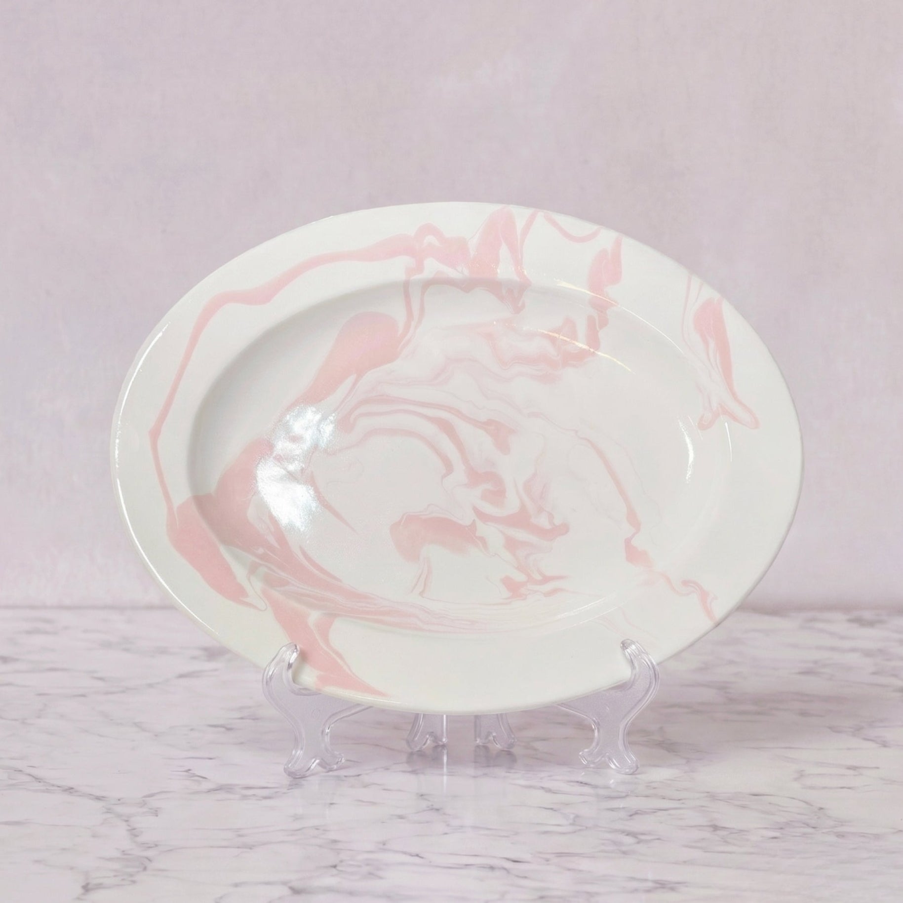 Christopher Spitzmiller Oval Platter, Pink