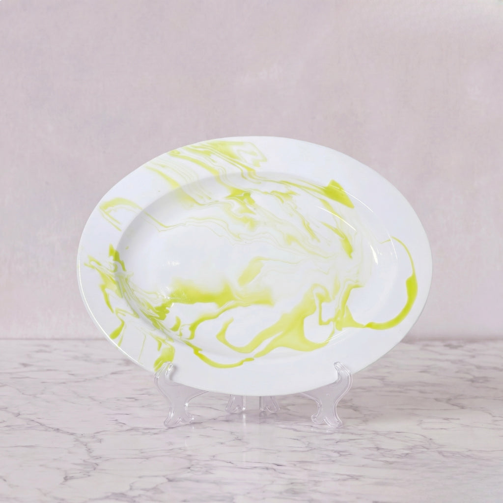 Christopher Spitzmiller Oval Platter, Lime Green