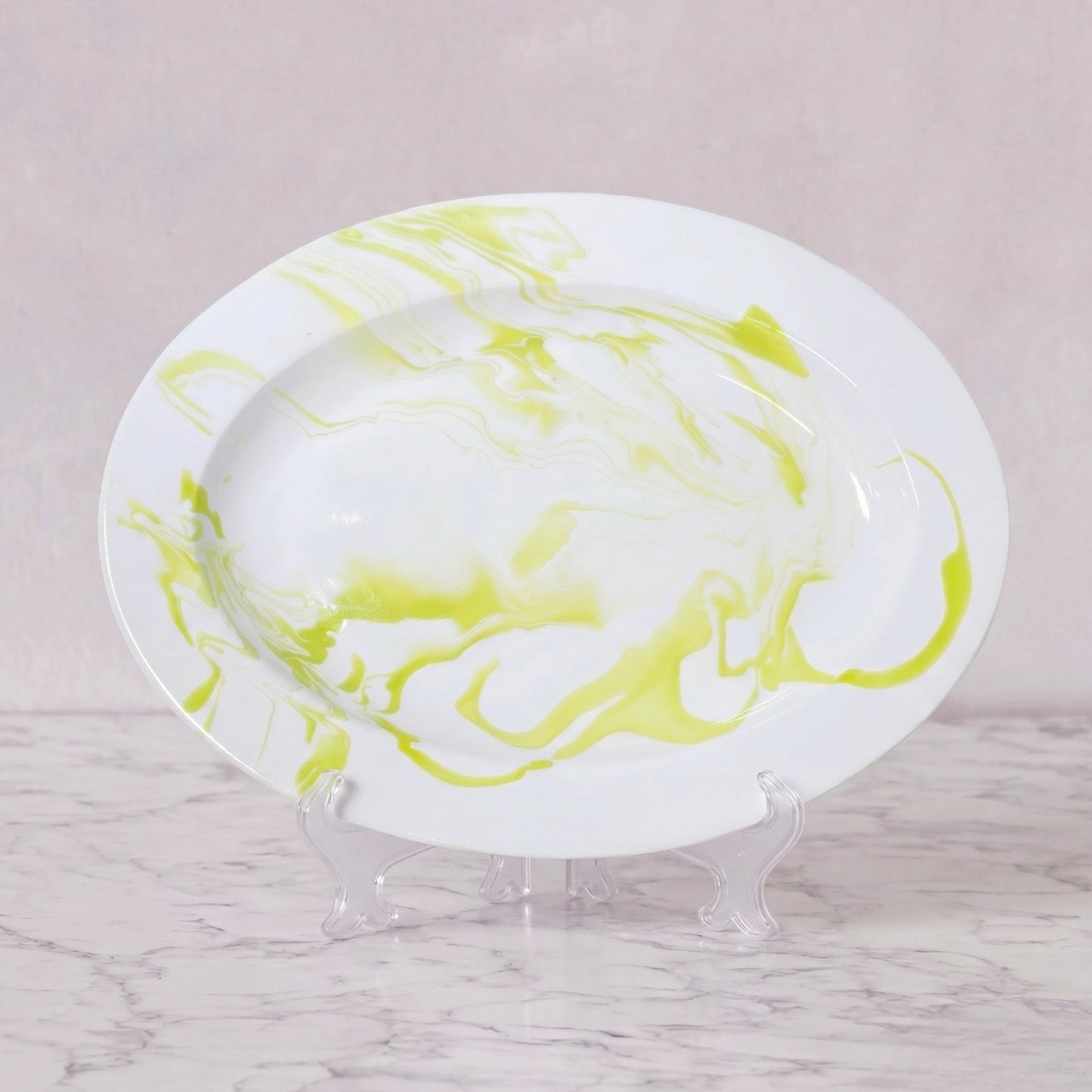 Christopher Spitzmiller Oval Platter, Lime Green
