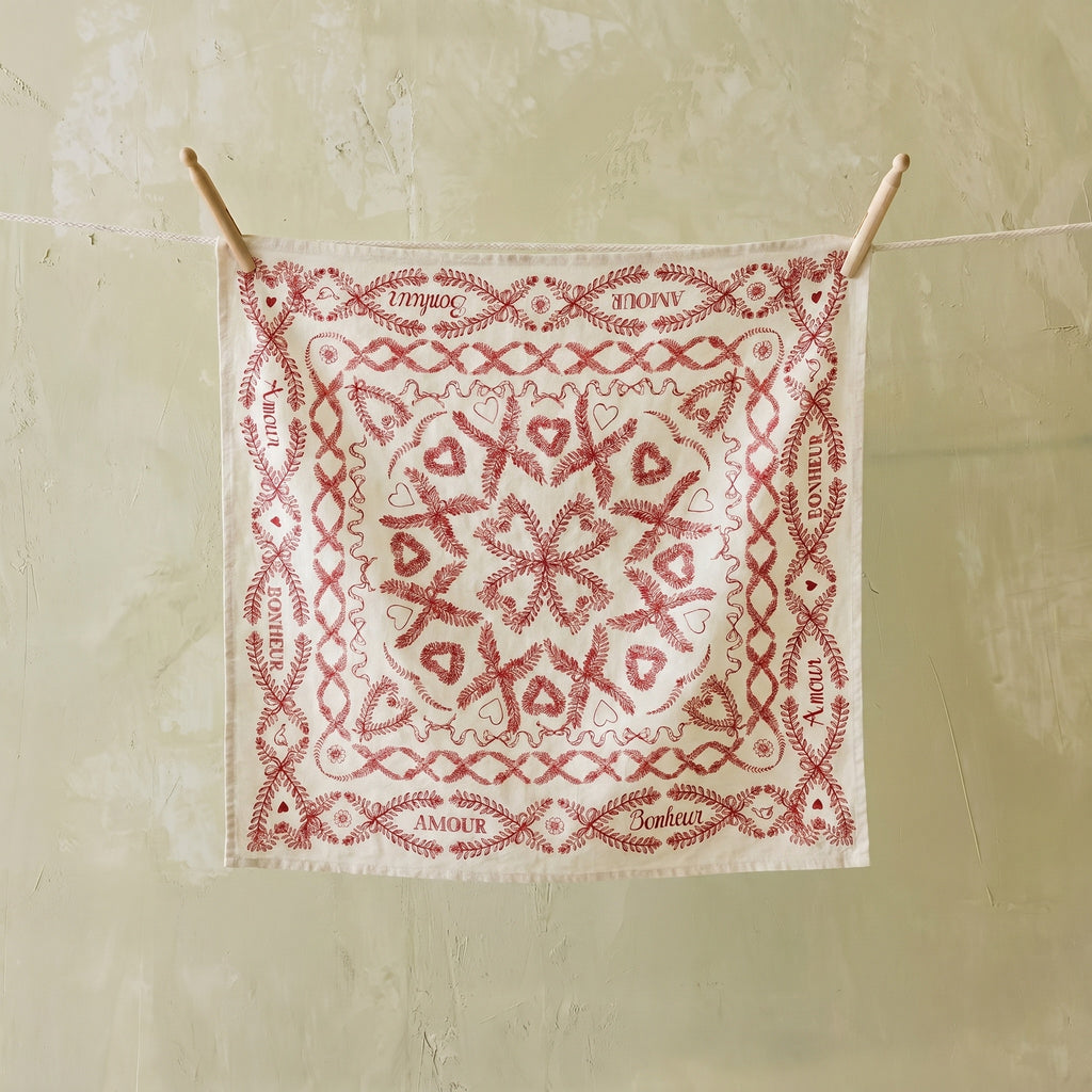 Summerill & Bishop Amour Bonheur Linen Napkins